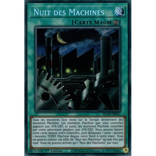 Yu Gi Oh ! Nuit Des Machines ( Blcr-Fr007 ) Secret Rare En Français