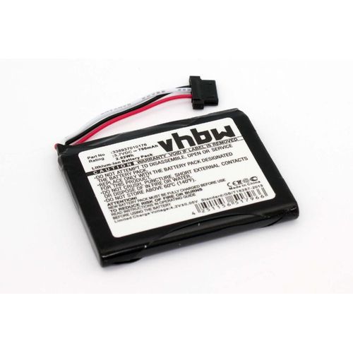 vhbw 1x Batterie remplacement pour Pioneer 827304, 338937010176 pour GPS, appareil de navigation (790mAh, 3,7V, Li-ion)