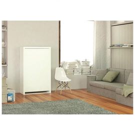 Bureau Pliant Mobile Bex Plateau 80 X 127 Cm 2 Étagères