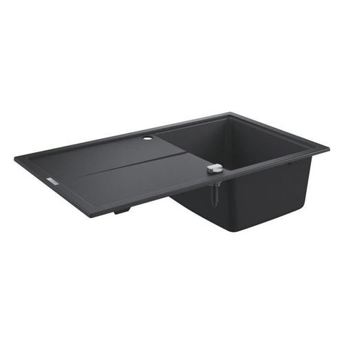 GROHE Evier composite avec égouttoir K400 - 860 x 500 mm - Noir Granite 31640AP0