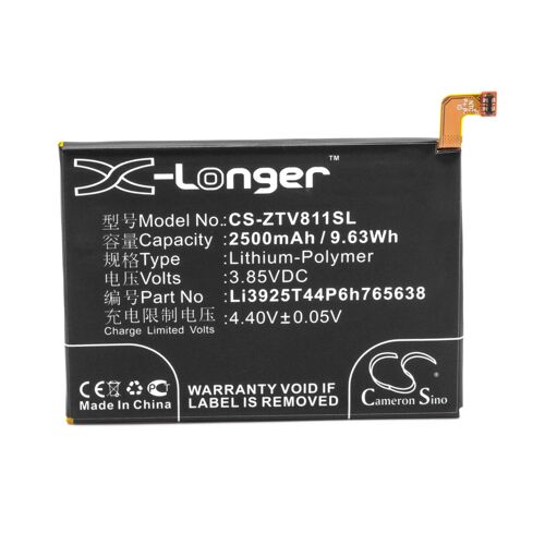 Vhbw Batterie Compatible Avec Zte Blade V8 Lite, V8 Lite Dual Sim Smartphone (2500mah, 3,85v, Li-Polymère)