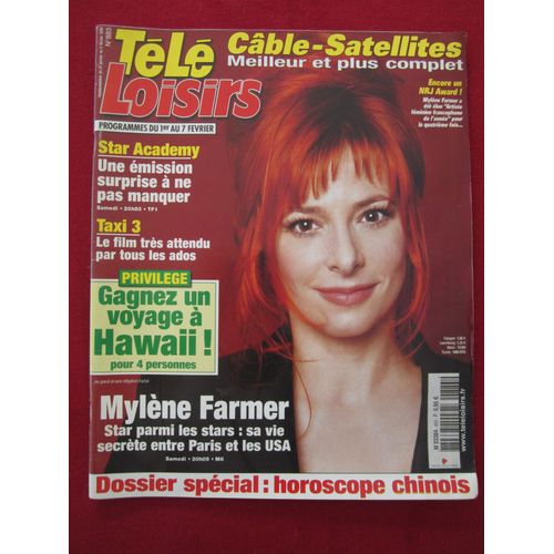 Télé Loisirs Mylene Farmer 883