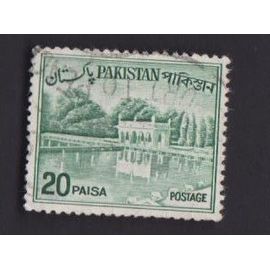 Timbre Pakistan Jardins De Shalimar 20 Paisa Oblitéré