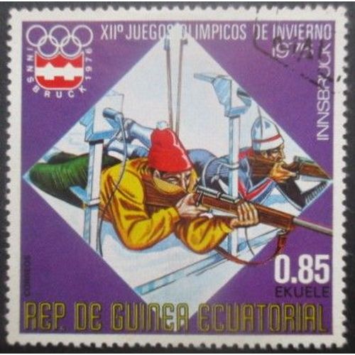 Guinee Equatoriale N°75h Jeux Olympiques D'Innsbruck 1976 Oblitéré