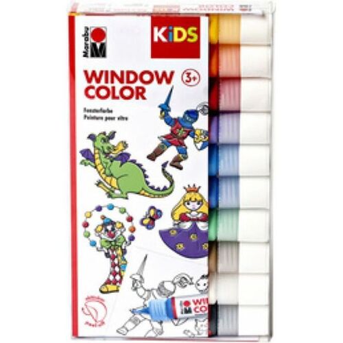 Marabu Papeterie - Fournitures Marabu Kids Window Color, Kit De 10, Assorti 223406