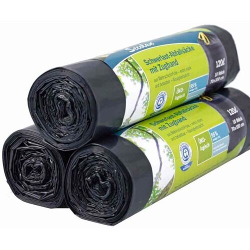 Secolan sac poubelle robuste, avec tirant,120 litr