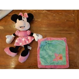 Peluche Mouchoir Minnie Disney Simba Toys Rose Vert Noeud Coeur 31 Cm