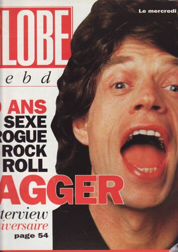 Globe Hebdo / 28-07-1993 N°25 : Mick Jagger (6p) - Le Corbusier / Chandigarh (8p) - Philip K Dick (1,5p)