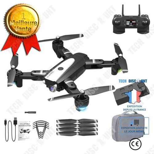 Drone Aérien À Quatre Axes Pliable Avec Caméra Hd 4k - Tech Discount-Autre