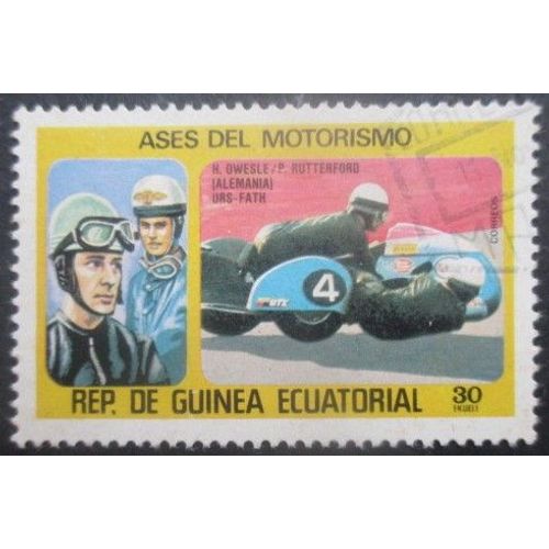 Guinee Equatoriale N°88ag Moto Oblitéré