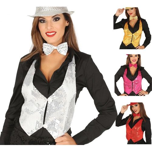 Gilet Avec Paillettes Plusieurs Couleurs Pour Femme (Couleur Or)