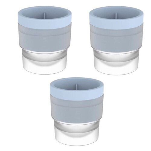 Moule Pour Machine À Glaçons, 3 Paquets De Grands Plateaux À Glaçons, Moules À Glace À Sphère Ronde En Silicone, Moule À Glace Pour Whisky