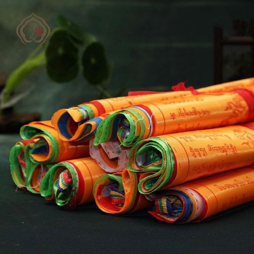 Drapeaux De Prière Religieux De 2.8m 5.6m 9m, Fournitures Bouddhistes Tibétaines, Drapeau De Prière Imprimé En Couleur, Drapeaux De Jardin Tibétain