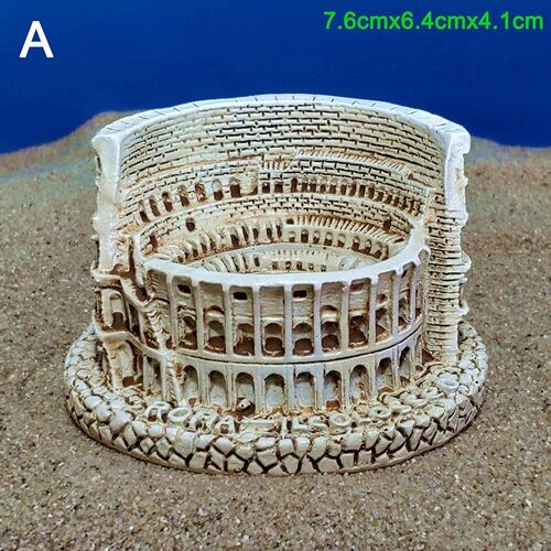 Mini Statue En Résine De Colosseum, Nouvelle Simulation De La Rome Antique, Construction De Table En Sable, Décoration De Bureau, Sculpture D'architecture Classique