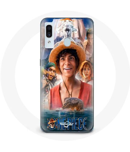 Coque Pour Samsung Galaxy A40 One Piece Luffy Affiche Personnages Art Saison 1