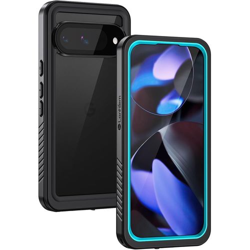 CAUC-Coque pour Google Pixel 9 Étanche - Antichoc Incassable 360 Intégrale [avec Protection Écran+Camera] IP68 Waterproof Militaire Chantier Antipoussière Pochette Étanche pour Pixel 9 - Bleu