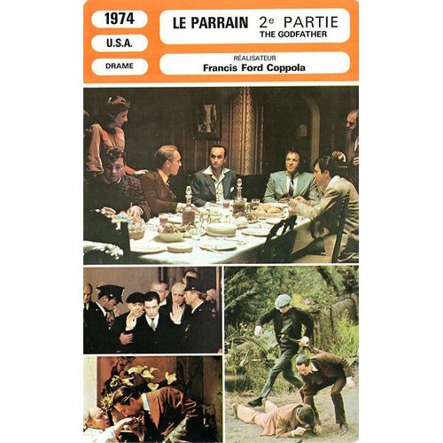 Fiche Monsieur Cinema Le Parrain 2 De Francis Ford Coppola Avec Al Pacino, Robert De Niro, Diane Keaton Et Robert Duvall