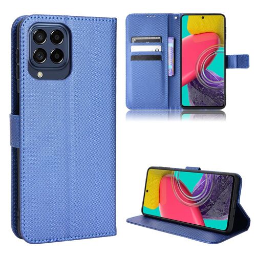 Coque Samsung Galaxy M53 5G,Etui pour Samsung Galaxy M53 5G,Coque en cuir pour Samsung Galaxy M53 5G,Convient a Etui la Samsung Galaxy M53 5G,Bleu