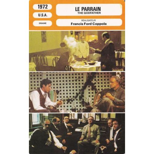 Fiche Monsieur Cinema Le Parrain De Francis Ford Coppola Avec Marlon Brando, Al Pacino, James Caan, Robert Duvall Et Diane Keaton
