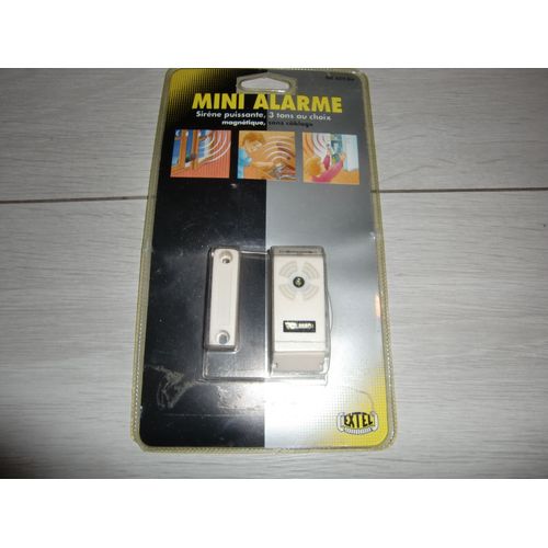 Mini-alarme sans câblage, sirène puissante, 3 tons au choix