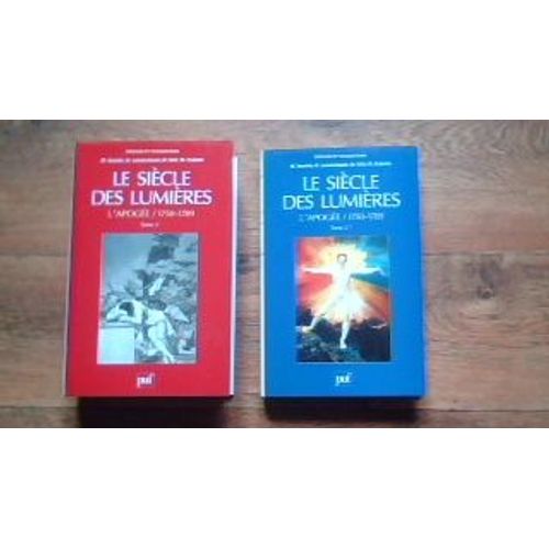 Le Siecle Des Lumieres Coffret 2 Volumes