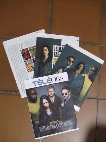 Article Presse Série The Defenders Marvel Netflix (Charlie Cox, Krysten Ritter, Finn Jones)