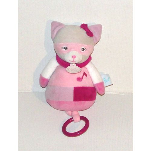 Doudou Chat Musical Baby Nat - Peluche Chaton Berceuse