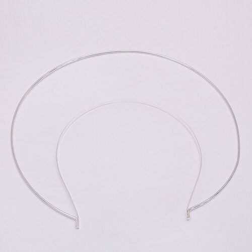 Serre Tête En Métal, 2 Pièces, Bandeau À Deux Lignes, Couronne De Mariée, Couleur Or Et Argent, Serre Tête, Base De Bijoux, Composants De Mariage