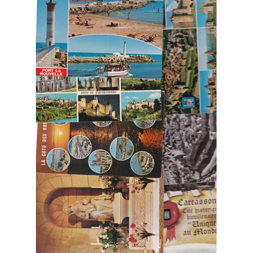 Lot De 7 Cartes Pstales De L'aude (11)