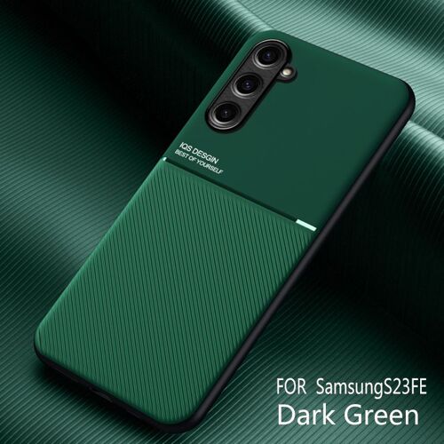Coque pour Samsung S23 FE,protection des yeux,dermograin,coque rigide,Vert