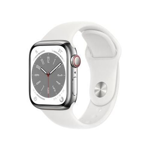 Apple Watch Series 8 Oled 41 Mm 4g Argent Gps (Satellite) Mnj53fd/A