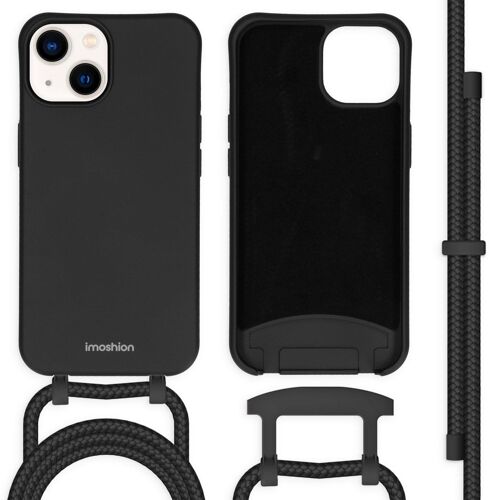 iMoshion Coque de couleur avec cordon amovible iPhone 14 Noir