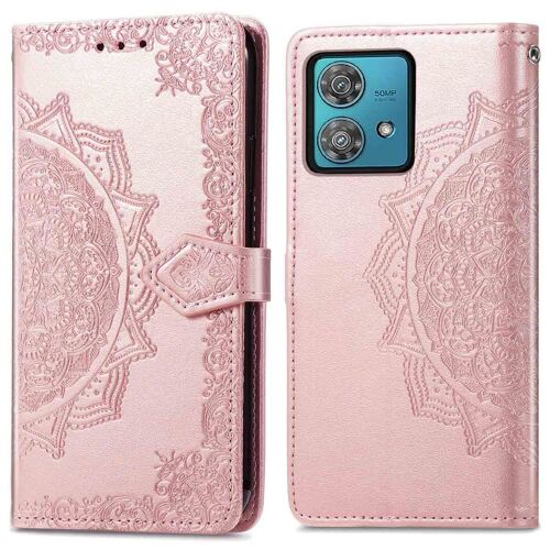 iMoshion Etui de tÃ©lÃ©phone portefeuille Mandala Motorola Moto G84 Rose DorÃ©e