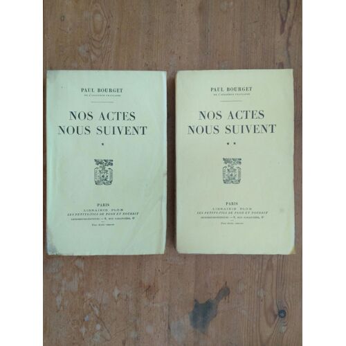 Nos Actes Nous Suivent (Tome 1 Et Tome 2)