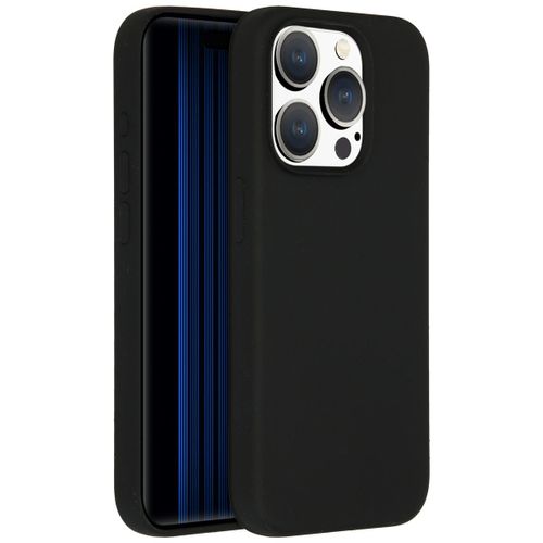 Accezz Coque Liquid Silicone avec MagSafe iPhone 15 Pro Noir