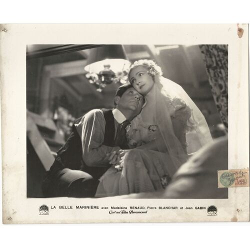 Jean Gabin * La Belle Mariniere * Harry Lachmann - Film 1932 - Petite Affiche 24x29 Cm * Photo Originale Argentique D'exploitation De Cinéma * Jean Gabin ; Madeleine Renaud ; Pierre Blanchar