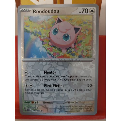 Carte Pokémon Rondoudou 039/165 Reverse Mew 151
