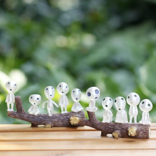 Lot De 10 Figurines Elfes Des Arbres Lumineux Arbre Elfes Pour Patio, Balcon, Ornement De Pelouse, Pot De Fleur Déco (Hauteur 3   3,8 Cm)