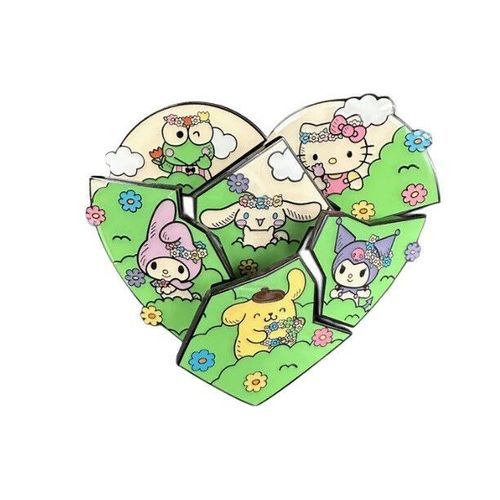 Pins Loungefly - Hello Kitty & Friends - Puzzle Couronne De Fleurs