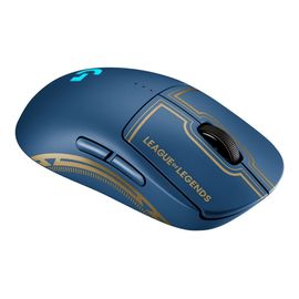 Logitech G PRO League of Legends Edition - Gaming gaming ambidextre droitiers et gauchers - optique - 8 boutons - sans fil, filaire - USB, 2.4 GHz - récepteur USB Logitech LIGHTSPEED