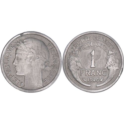 France - 1946 - 1 Franc Morlon - Aluminium - 07-006