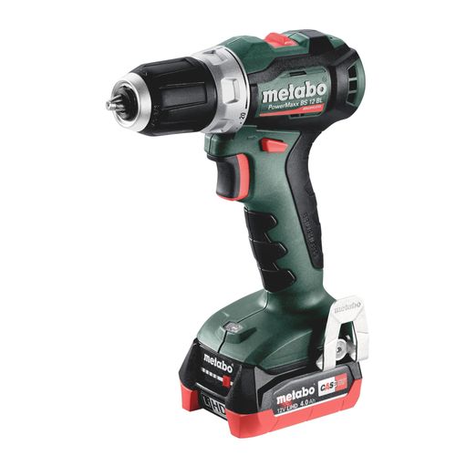 Perceuse visseuse METABO 12 V PowerMaxx BS 12 BL - 2 Batteries 4.0 Ah, chargeur - 601044800