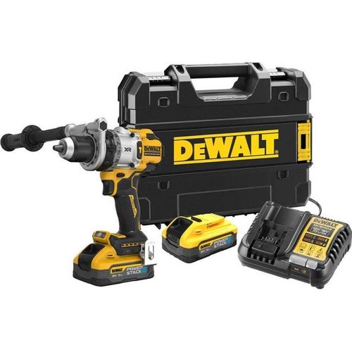 Perceuse, visseuse à percussion 18V brushless - DEWALT - avec 2 batteries 18V 5.0Ah - coffret - DCD1007H2T-QW