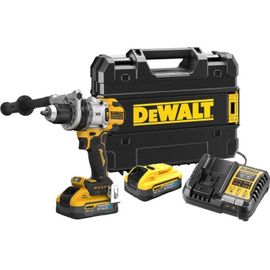 Perceuse, visseuse à percussion 18V brushless - DEWALT - avec 2 batteries 18V 5.0Ah - coffret - DCD1007H2T-QW