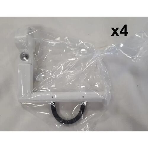 Porte-papier - NORMBAU - CAVERE CARE - Lot de 4 - Blanc - Aluminium - Frein anti-rouli