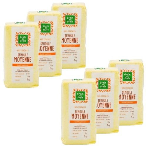 Lot 6x Semoule Moyenne - Paquet 6kg