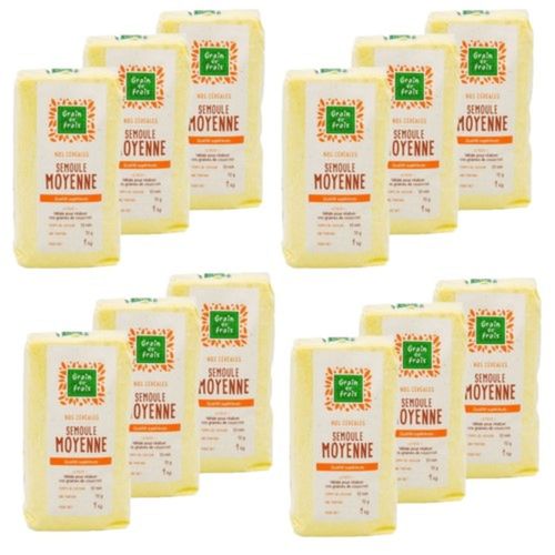 Lot 12x Semoule Moyenne - Paquet 12kg