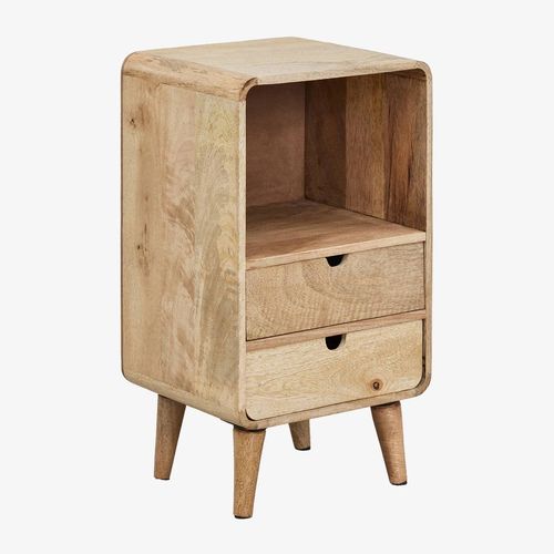 Table De Chevet En Bois De Manguier Yulara Bois De Mangue