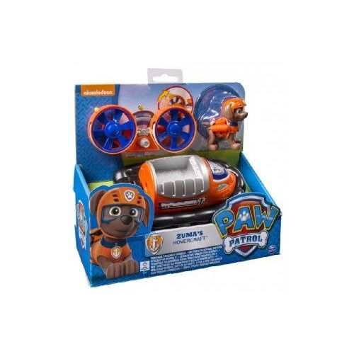 Pat Patrouille : Zuma + Hovercraft - Figurine Et Vehicule - Paw Patrol