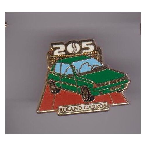 Pin's Roland Garros Peugeot 205 Par Arthus Bertrand Zamac Ref 2771